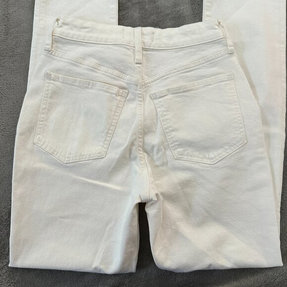 NWT Madewell The Curvy Perfect Vintage Straight Leg Jeans 25 Cream Women's - Picture 9 of 9